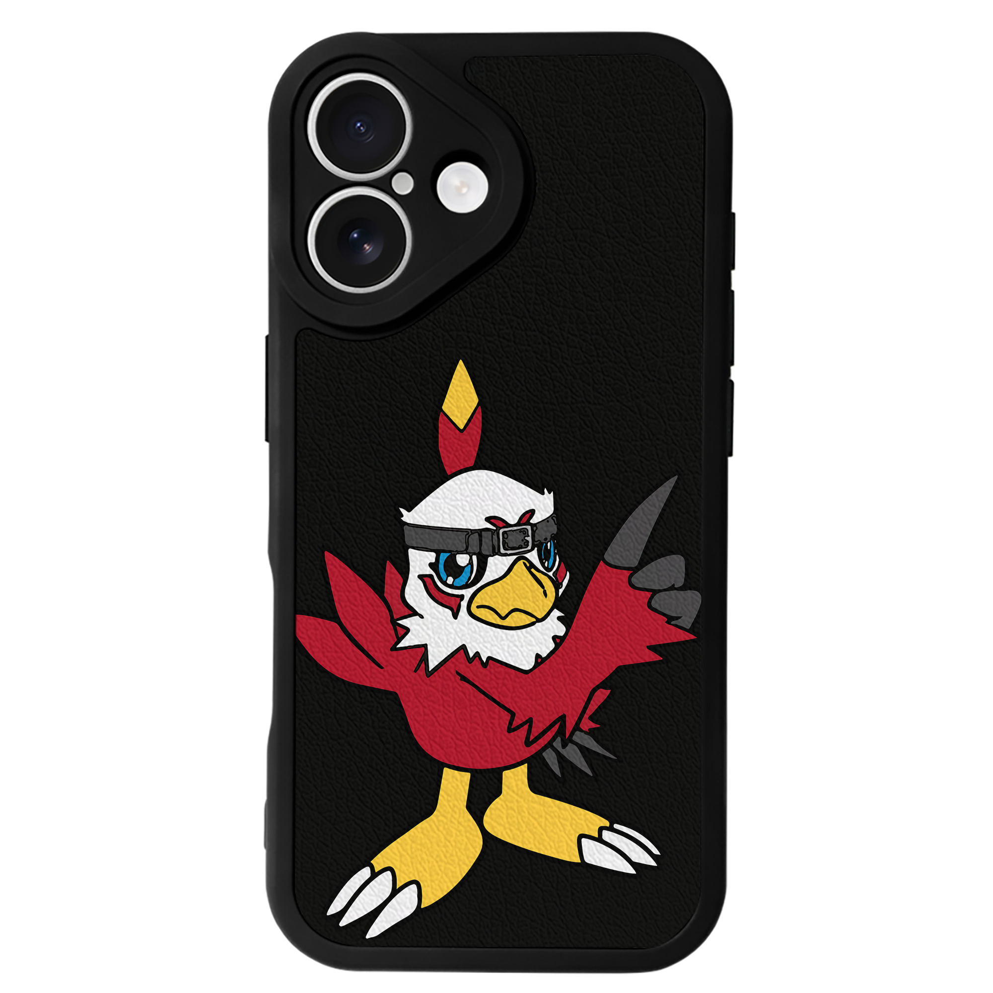 （画像用） Digimon デジタルモンスター/デジモン 【iPhone 16シリーズ対応】シリコンスマホケース（レザー調） 材質：シリコン